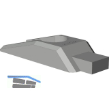 WINKHAUS Zuschlagsicherung ZSS.OS1 f�r Oberschiene OS1, Kunststoff wei�