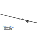 WINKHAUS Getriebe konstant GAK. 945-1, DM 15,5 mm, FFH 695-945 mm, silber