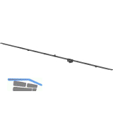 WINKHAUS Getriebe konstant GAK.1550-1, DM 15,5 mm, FFH 1300-1550 mm, silber