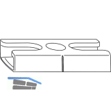 WINKHAUS Schlie�blech SBA.H.9-20, Standard, Eurofalz 12/20-9V, Zink silber