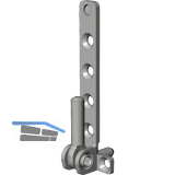 WINKHAUS Ecklager ESVW.6-3-16.LS.SL/WS, 130 kg, links, silber/wei�