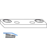 WINKHAUS Schlie�auflauf SA.VV.7, f�r Eurofalz 18 mm, silber