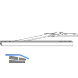 WINKHAUS Drehbremse DB.11, f�r Aufschlagfl�gellager, ab FFB 460 mm, silber