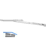 WINKHAUS Falzschere GRT.FSR, Belastung max. 80 kg, Stahl verzinkt silberf�rbig