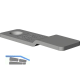 WINKHAUS Stulpplatte SP.R, Stahl verzinkt silberf�rbig