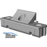 WINKHAUS Zwangsverriegelung ZV-FT, Fl�gelteil zu Rahmenteil ZV-RT, silber