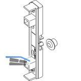WINKHAUS Balkont�rschnapper BK.BN, Montage in Beschlagsnut, silber