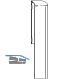 WINKHAUS Fl�gellagerkappe K.FL.HT.RS.BR, braun, rechts
