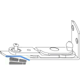 WINKHAUS Ecklager EL.H.SE.20-9.Z.LS Eurofalz 20, 9V, 130kg, mit Zapfen, links