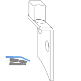 WINKHAUS Adapterplatte AP.H.SE.20-9.RS, Eurofalz 20 mm, 9V, rechts