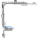 WINKHAUS Eckumlenkung E1.VS.KG.F, 1 Kontaktgeber / 1 Zapfen, silber