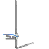 ROTO D-/DK-Getriebe konstant DM 15 mm Eckumlenkung 1S-P L=460/120 mm silber