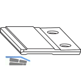 ROTO NT/NX Halteplatte ohne Zapfen silber (487264)