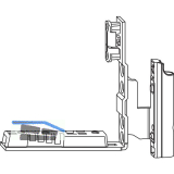 ROTO NX Falzeckband T mit Nutf�hrung Holz 12/20-13 Schwelle 51,5mm silber links