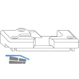 ROTO NT/NX Kipplager PVC 13V KBE/K�MMERLING/TROCAL Zink silber rechts