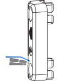 ROTO NT/NX Designo Mittelschlie�er verdeckt Rahmen KBE/K�MMERLING/TROCAL 13V