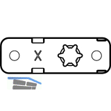 ROTO NT/NX Fang-/Putzscheren Unterlage 3,5 mm graubraun (347134)