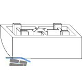 WINKHAUS Auflauf FR.13/12, Falzluft 12 mm, Versatz 13 mm, Kunststoff