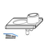 MACO-TRONIC Adapter mit Kontaktgeber, mit 2 Zapfen f�r Kippverschluss (200906)