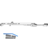 MACO MM Endverschluss EH unten, mit 1 iS-Zapfen, FFH 1340-2450 mm (205644)