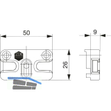 MACO Schlie�teil iS PVC 12/20-13, K�MMERLING 88+, +1mm, silber (364697)
