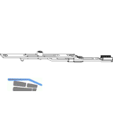 MACO-TRONIC MM Stulpverl�ngerung verl�ngerbar, 1 Kontaktgeber, silber (201755)