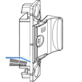 MACO Anpressverschluss verdeckt f�r PVC, Fl�gelteil B einstellbar, 13V universal