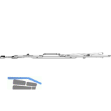 MACO Auffangsicherung oben 1iS verl�ngerbar f�r Holz/PVC, silber (215159)