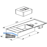 GU Timberstep Rahmen-Eckverbinder-Set unten IV68