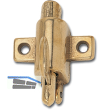 Oberlichtschnapper ME, mit Hebelzug und Falle, Messing natur