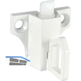 Oberlichtschnapper ALU Hebelzug und Falle aus Nylon wei� RAL 9010