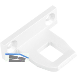 Schlie�blech zu Oberlichtschnapper ALU �berschlagh�he 12,5 mm wei� RAL 9010