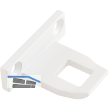 Schlie�blech zu Oberlichtschnapper ALU �berschlagh�he 15,5 mm wei� RAL 9010