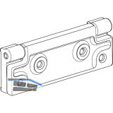 HAUTAU Zusatzscharnier SBS Kipp/Klapp oben/unten, Dreh seitlich, Alu schwarz