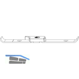 MACO MM Hebeteil, Falzluft 4 mm, Versatz 9 mm, f�r T�rschnapper, silber, rechts