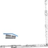 MACO MM Winkelanschluss waagrecht zu Eckumlenkung unten f�r Rundbogenfenster