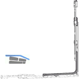 MACO MM Eckumlenkungen unten senkrecht verl�ngerbar f�r Rundbogenfenster