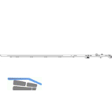 MACO MM Drehbandstulp abl�ngbar, FFB 350-600 mm, silber (202269)