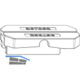 MACO Fiber-Therm Dichtungsst�ck f�r Laufschiene flach asymmetrisch, silber