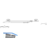 MACO Drehbegrenzung POWER, PVC Typ 1, FFB 330-1400 mm, 150kg , silber