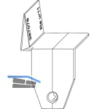 MACO MM Spaltabdeckung 13V, links unten, silber (357093)