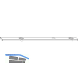 MACO Unterlage f�r Falzecklagerband MAMMUT, St�rke 2 mm, silber (363306)