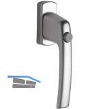 MACO Fenstergriff HARMONY Sperrknopf und 45� Rasterung, VK 7x40, silber eloxiert