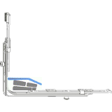 MACO MM Eckumlenkung variabel Kipp-Dreh 2 iS waagrecht verl�ngerbar silber