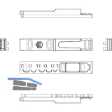 MACO MM Kipp-Dreh-Schlie�teil iS PVC 12/20-13, REHAU Geneo, links, silber