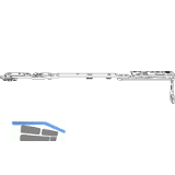 MACO MM KD-Scherenarm POWER 13V Holz/PVC FT30 FFB 370-800 mm links silber