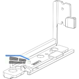 MACO Unterlage POWER f�r Bodenschwelle VEKA, rechts, grau RAL9022