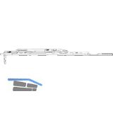 MACO MM Endverschluss Stulpfl�gelgetriebe Euronut unten mit Spreizhebel