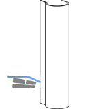 ROTO NX Abdeckkappe Dreh- und Kippfl�gel�berschlagband P PVC R01.2 neusilber