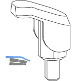 ROTO NX Abdeckstopfen Falzeckband T Holz R01.1 natursilber
